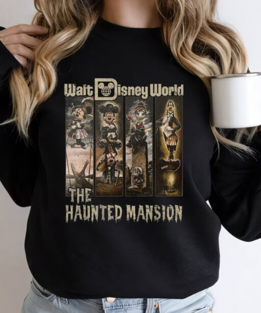 Retro Disney The Haunted Mansion Sweatshirt, Mickey's Not So Scary T-Shirt, Disney Matching Tee, Halloween Party Shirt, Disney Halloween