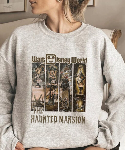 Retro Disney The Haunted Mansion Sweatshirt, Mickey's Not So Scary T-Shirt, Disney Matching Tee, Halloween Party Shirt, Disney Halloween