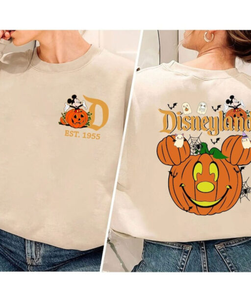 Retro Disneyland Halloween 2 Side Shirt, Disney Pumpkin Shirt, Mickey's Not-So-Scary Halloween Party, Halloween Shirt, Spooky Season Shirt