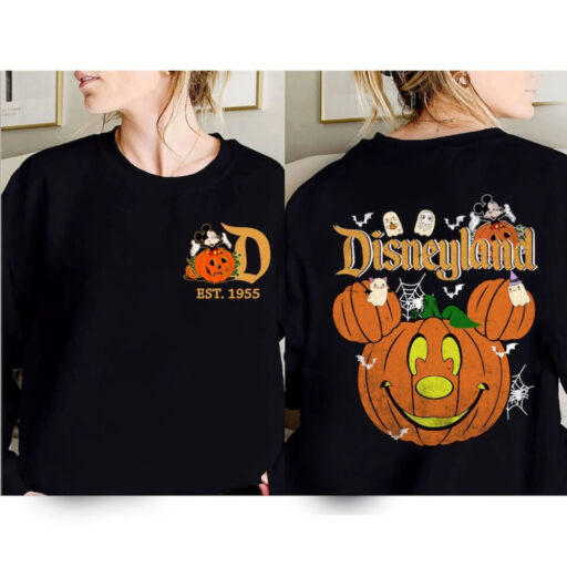 Retro Disneyland Halloween 2 Side Shirt, Disney Pumpkin Shirt, Mickey's Not-So-Scary Halloween Party, Halloween Shirt, Spooky Season Shirt