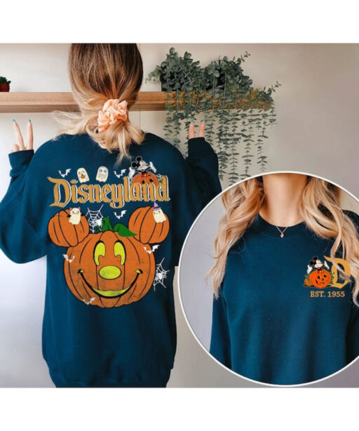 Retro Disneyland Halloween 2 Side Shirt, Disney Pumpkin Shirt, Mickey's Not-So-Scary Halloween Party, Halloween Shirt, Spooky Season Shirt