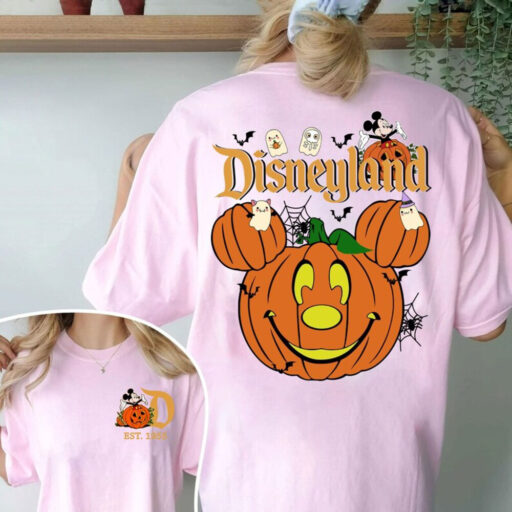 Retro Disneyland Halloween 2 Side Shirt, Disney Pumpkin Shirt, Mickey's Not-So-Scary Halloween Party, Halloween Shirt, Spooky Season Shirt