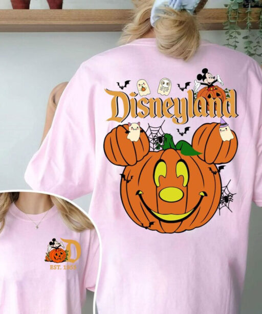 Retro Disneyland Halloween 2 Side Shirt, Disney Pumpkin Shirt, Mickey's Not-So-Scary Halloween Party, Halloween Shirt, Spooky Season Shirt