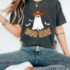 Retro Halloween Boo Comfort Colors Shirt, Vintage Ghost Halloween T-Shirt, Boo Haw Western Tee, Witch Shirt, Disney Halloween Party Shirt.