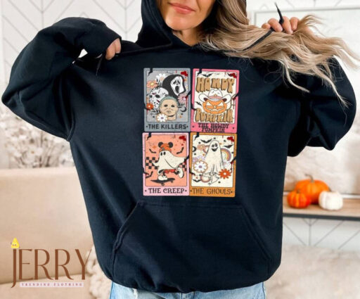 Retro Halloween Crewneck Sweatshirt, Halloween Sweatshirt, Spooky Season T Shirt, Retro Halloween Sweater