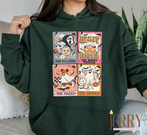 Retro Halloween Crewneck Sweatshirt, Halloween Sweatshirt, Spooky Season T Shirt, Retro Halloween Sweater