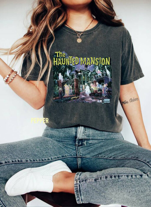 Retro Halloween The Haunted Mansion 1969 Comfort Color Shirt, Disney Haunted Mansion Tee, Halloween Party Shirt, Halloween Crewneck T-Shirt.