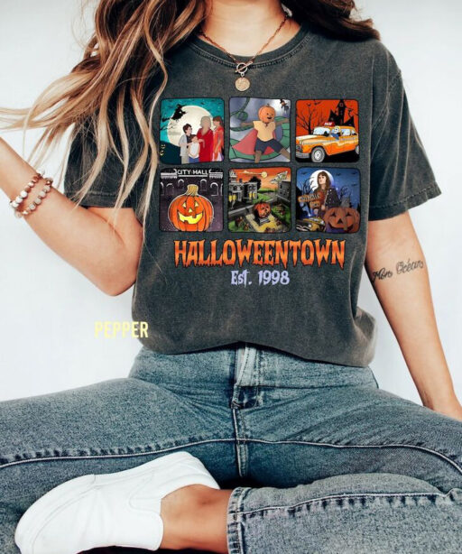 Retro Halloweentown Est 1998 Comfort Color Shirt, Halloween town University Sweatshirt, Retro Halloweentown Shirt, Disney Halloween Shirt