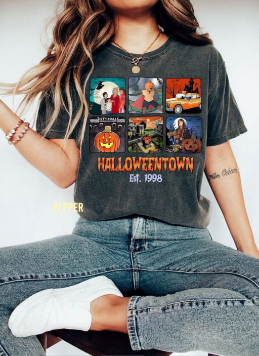 Retro Halloweentown Est 1998 Comfort Color Shirt, Halloween town University Sweatshirt, Retro Halloweentown Shirt, Disney Halloween Shirt