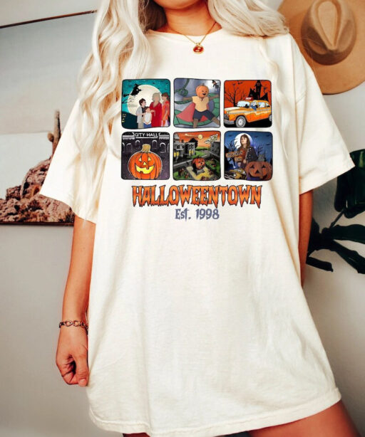 Retro Halloweentown Est 1998 Comfort Color Shirt, Halloween town University Sweatshirt, Retro Halloweentown Shirt, Disney Halloween Shirt