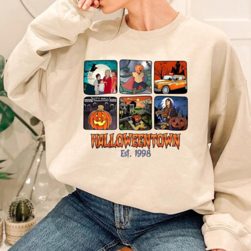 Retro Halloweentown Est 1998 Comfort Color Shirt, Halloween town University Sweatshirt, Retro Halloweentown Shirt, Disney Halloween Shirt