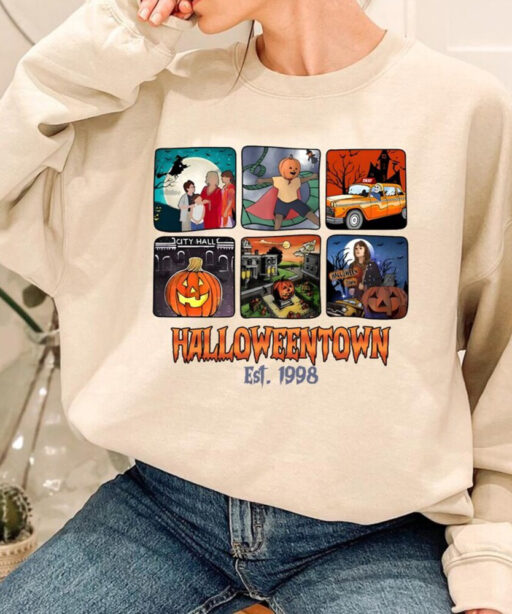 Retro Halloweentown Est 1998 Comfort Color Shirt, Halloween town University Sweatshirt, Retro Halloweentown Shirt, Disney Halloween Shirt