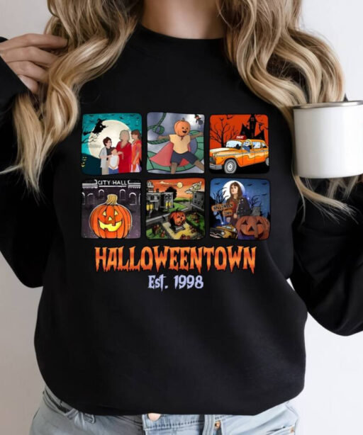 Retro Halloweentown Est 1998 Comfort Color Shirt, Halloween town University Sweatshirt, Retro Halloweentown Shirt, Disney Halloween Shirt