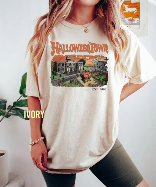 Retro Halloweentown Spooky Comfort Color Shirt, Vintage Halloweentown Shirt, Halloween Party Shirt, Funny Halloween Tee, Gift For Halloween.