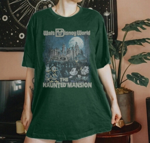 Retro Haunted Mansion Shirt, Retro Vintage Halloween, Disneyland Halloween Shirt, Haunted Maison Mickey Minnie,Stretching room,Haunted Mouse