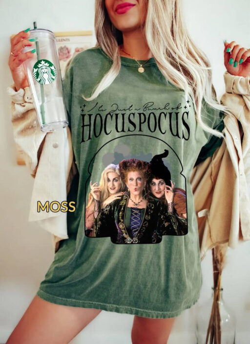 Retro Hocus Pocus Bleached Comfort Color Shirt, Halloween Sanderson Sisters Sweatshirt, Disney Halloween Party Unisex T-Shirt, Disneyworld.