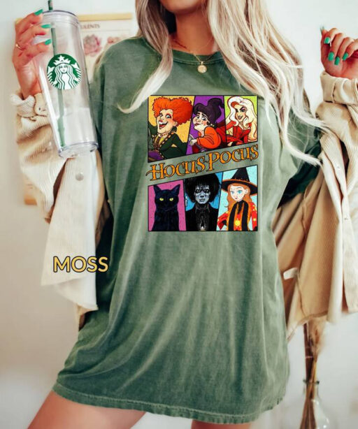 Retro Hocus Pocus Comfort Color Shirt, Halloween Sanderson Sisters Sweatshirt, Disney Halloween Party Unisex T-Shirt, Spooky Season Shirt.