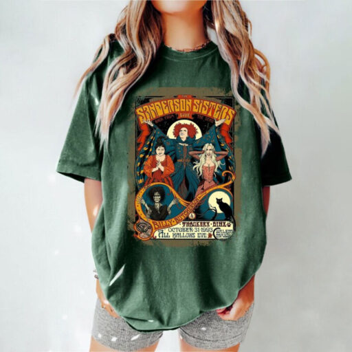 Retro Hocus Pocus Comfort Colors® Shirt, Witch Tee, Witch Sisters Vintage Style Halloween, Hocus Pocus Tee, Sanderson Sisters Sweatshirt