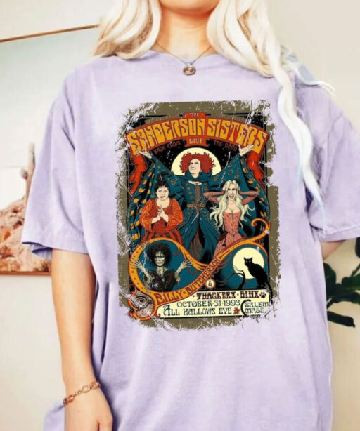 Retro Hocus Pocus Comfort Colors® Shirt, Witch Tee, Witch Sisters Vintage Style Halloween, Hocus Pocus Tee, Sanderson Sisters Sweatshirt