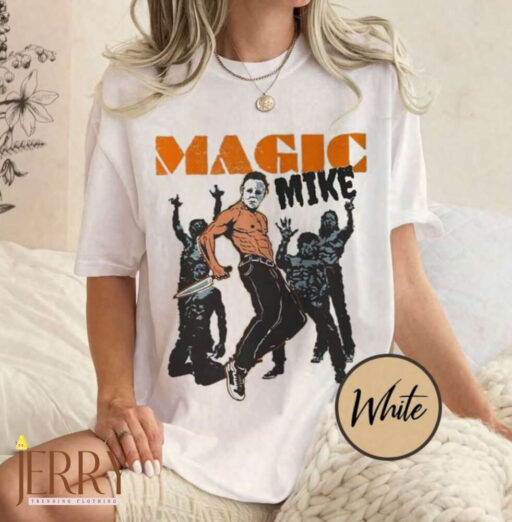 Retro Magic Mike Comfort Colors Shirt, Michael Myers Halloween Shirt , Friday the 13th Shirt, Halloween Shirt, Horror Night Movie Shirt