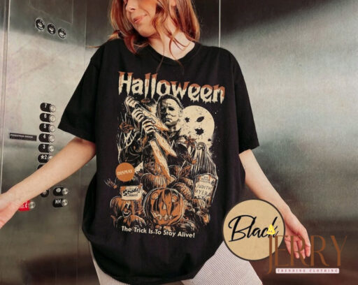 Retro Micheal Myers Halloween Shirt, Michael Myers Sweatshirt, Halloween Safety Shirt, Horror Movie Shirt, 13th Of June, Myers Thriller Tee