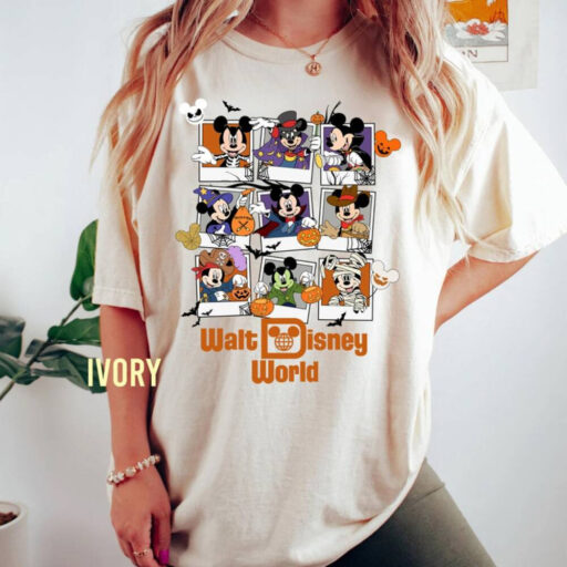 Retro Mickey Halloween Comfort Color Shirt, Mickey's Not So Scary TShirt, Disney Matching Tee, Disney Halloween Shirt, Halloween Party Shirt