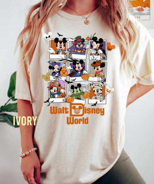 Retro Mickey Halloween Comfort Color Shirt, Mickey's Not So Scary TShirt, Disney Matching Tee, Disney Halloween Shirt, Halloween Party Shirt
