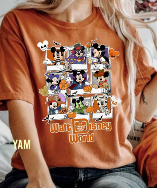 Retro Mickey Halloween Comfort Color Shirt, Mickey's Not So Scary TShirt, Disney Matching Tee, Disney Halloween Shirt, Halloween Party Shirt