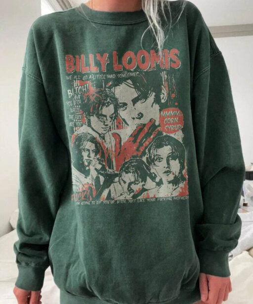 Retro Scream Billy Loomis, 13th Of friday, Horror Movie Killers, Horror Characters shirt, Vintage horror movie tee, 90s horror movie, sream