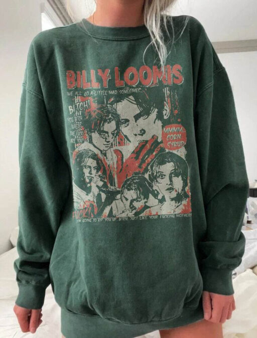 Retro Scream Billy Loomis, 13th Of friday, Horror Movie Killers, Horror Characters shirt, Vintage horror movie tee, 90s horror movie, sream