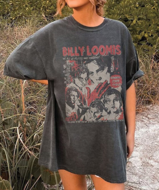 Retro Scream Billy Loomis, 13th Of friday, Horror Movie Killers, Horror Characters shirt, Vintage horror movie tee, 90s horror movie, sream