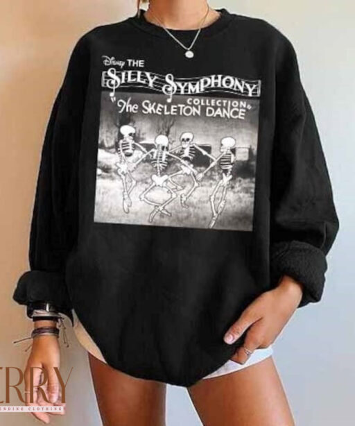 Retro Silly Symphony Sweatshirt, The Skeleton Dance Sweatshirt, Disney Halloween Sweatshirt, Disneyworld Shirts, Halloween Disneyland Shirt