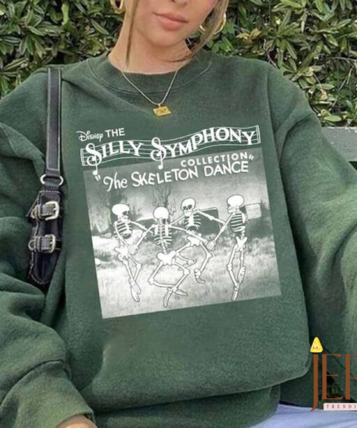 Retro Silly Symphony Sweatshirt, The Skeleton Dance Sweatshirt, Disney Halloween Sweatshirt, Disneyworld Shirts, Halloween Disneyland Shirt