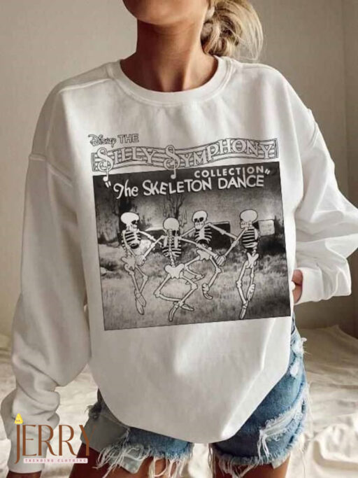 Retro Silly Symphony Sweatshirt, The Skeleton Dance Sweatshirt, Disney Halloween Sweatshirt, Disneyworld Shirts, Halloween Disneyland Shirt