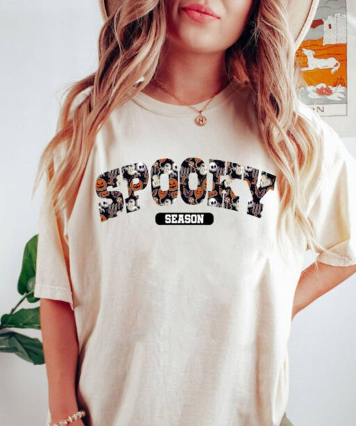 Retro Spooky Season Shirt, Spooky Season Shirt, Halloween Shirt, Groovy Halloween Shirt, Spooky Season T Shirt, Retro Halloween Sweatshirt