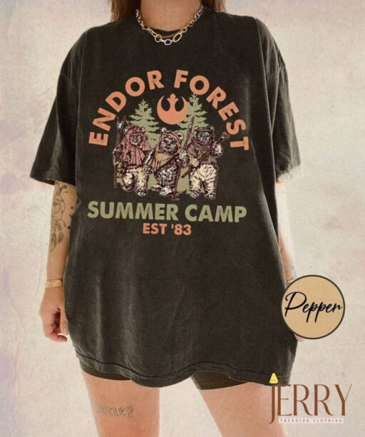 Retro Star Wars Wicket Ewoks Endor Shirt, Galaxy's Edge Shirt, Ewok Shirt, Star wars Shirt, Forest Summer Camp, Galaxy's Edge Trip