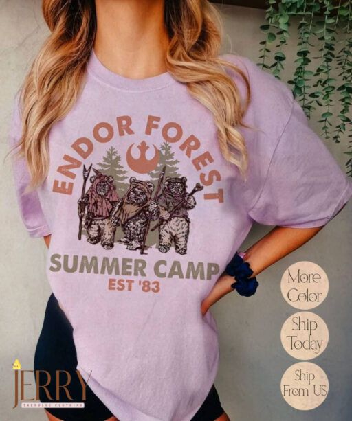 Retro Star Wars Wicket Ewoks Endor Shirt, Galaxy's Edge Shirt, Ewok Shirt, Star wars Shirt, Forest Summer Camp, Galaxy's Edge Trip