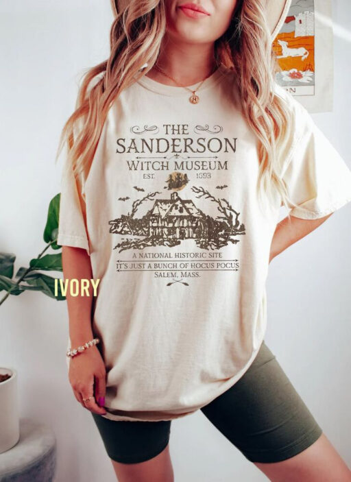 Retro The Sanderson Witch Museum EST 1963 Sweatshirt, Hocus Pocus Comfort Color Shirt,Halloween Shirt, Sanderson Sisters, Disney Witch Shirt