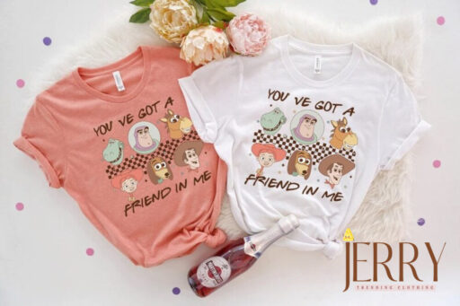 Retro Vintage Toy Story Shirt, Retro Checkered Disney Shirt, Disneyland Shirt, You've Got A Friend In Me Shirt, Kid Youth Toddler T-Shirt