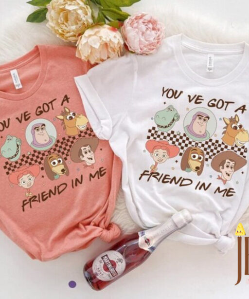 Retro Vintage Toy Story Shirt, Retro Checkered Disney Shirt, Disneyland Shirt, You've Got A Friend In Me Shirt, Kid Youth Toddler T-Shirt