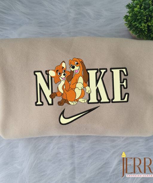 Rox et Rouky Disney Nike Embroidered Sweatshirt – Jerry Clothing