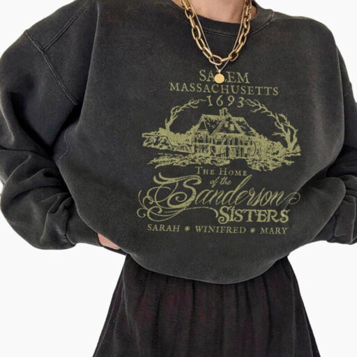 Salem Est 1626 Shirt, Salem Massachusetts, Halloween Witch, Hocus Pocus, Retro Salem, Sanderson Sisters,horror movie shirt,Sanderson witches