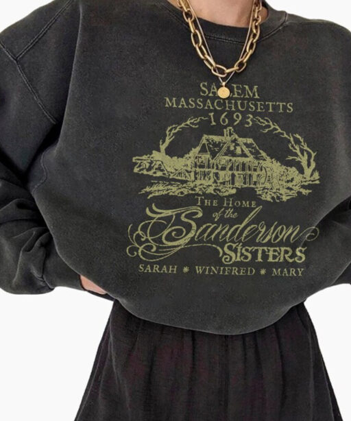 Salem Est 1626 Shirt, Salem Massachusetts, Halloween Witch, Hocus Pocus, Retro Salem, Sanderson Sisters,horror movie shirt,Sanderson witches