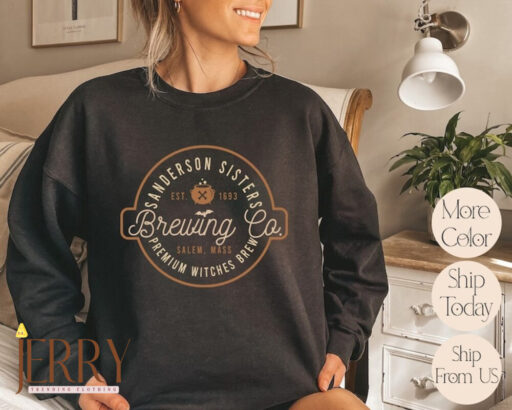 Sanderson Sister Brewing Co Sweatshirt, Halloween Sweatshirt ,Halloween Witches, Sanderson Sisters Sweatshirt, Brewing Co. Sweatshirt