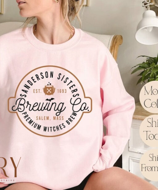 Sanderson Sister Brewing Co Sweatshirt, Halloween Sweatshirt ,Halloween Witches, Sanderson Sisters Sweatshirt, Brewing Co. Sweatshirt