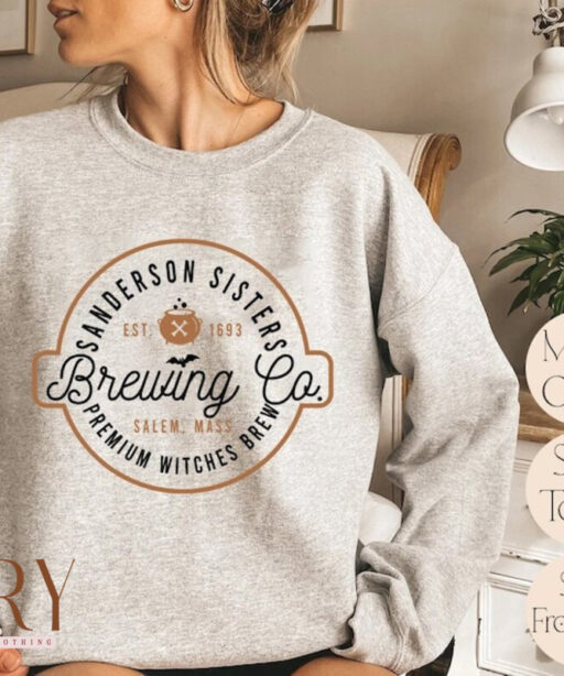 Sanderson Sister Brewing Co Sweatshirt, Halloween Sweatshirt ,Halloween Witches, Sanderson Sisters Sweatshirt, Brewing Co. Sweatshirt