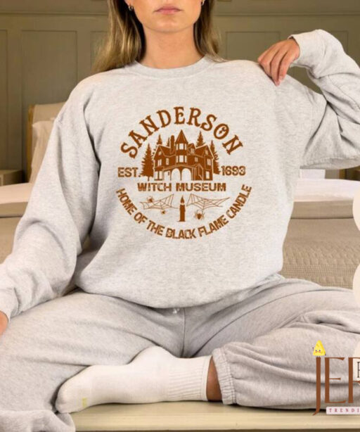 Sanderson Witch Museum Est 1693 Sweatshirt, Halloween Sweatshirt, Sanderson Sisters, Witch Sweatshirt, Black Flame Candle Sweater