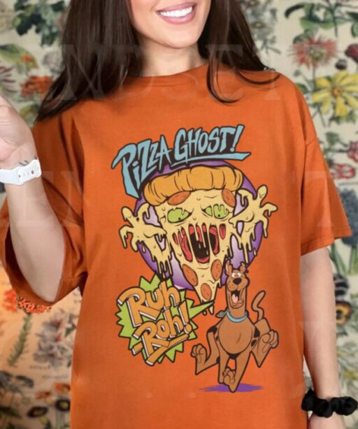 Scooby Doo Halloween shirt, scooby doo retro, pizza ghostface scooby doo, disney halloween, vintage disney scoobydo, ghostface halloween