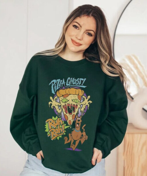 Scooby Doo Halloween shirt, scooby doo retro, pizza ghostface scooby doo, disney halloween, vintage disney scoobydo, ghostface halloween