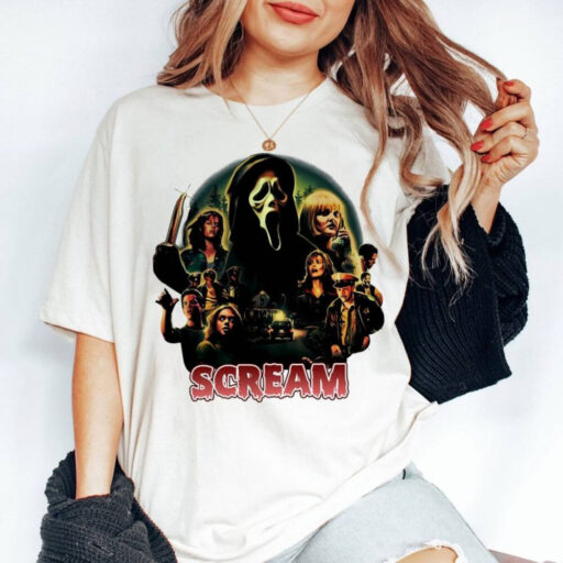 Scream Vintage Halloween Shirt, Halloween Shirt, Ghostface Shirts, Horror Movie Tee, Halloween Party, Scary Movie Shirt, Scream Sweatshirt